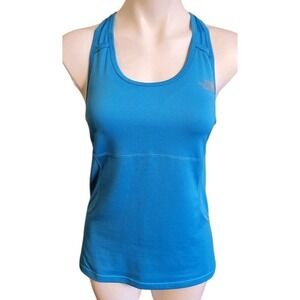 The North Face Workout Tank Top Racerback Athletic Blue Activewear L